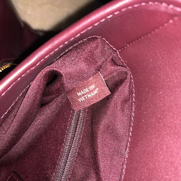 Coach Handbag Leather Cherry Burgundy NWT - Picture 7 of 7